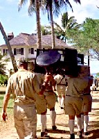 Lee Marvin carrying the piano stool